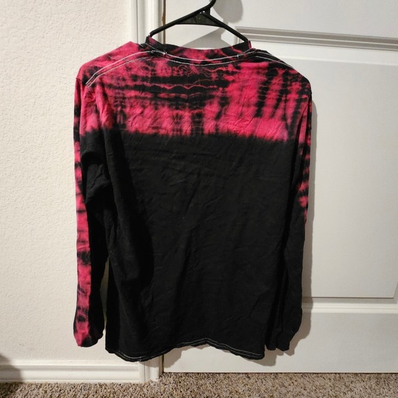 Def Leppard Hysteria Tour Tie Dye Graphic Print Long Sleeve T-Shirt - Picture 4 of 4